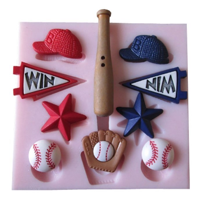 Yunko Baseball Fondant Mold Silicone Mold Chocolate Pudding Cake Decoration Tools