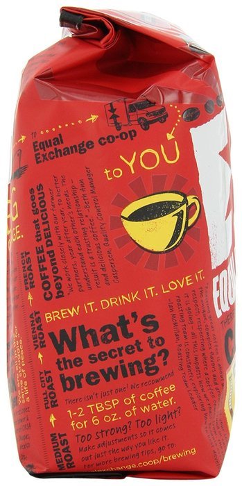 Equal Exchange Organic Coffee, French Roast, Whole Bean, 10-Ounce Bags (Pack of 3) N8