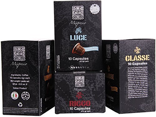 Nespresso Pods (Compatible) - Variety Pack - By Mixpresso (40 Count) N3
