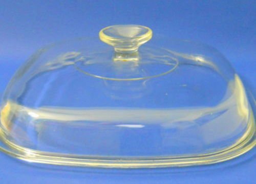 Pyrex Glass Square Lid A-12C 10 3/8 In. Wide fits Various Corning Ware Casseroles N2
