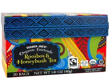 Trader Joe's Organic Fairtrade Rooibos & Honeybush Tea 20 bags (Pack of 2)