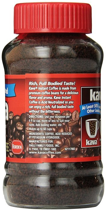 Kava Instant Coffee, 4 Ounce Glass Jar N2