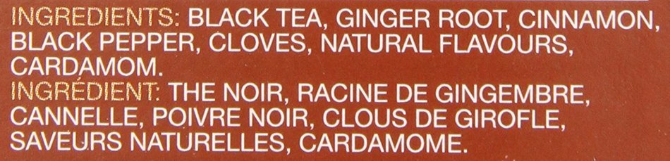 Tea India Masala Chai Tea, 72 Tagless Tea Bags, 5.8-Ounce Boxes (Pack of 6) N3