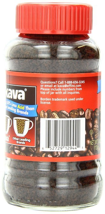 Kava Instant Coffee, 4 Ounce Glass Jar N3