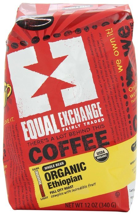 Equal Exchange Organic Coffee, French Roast, Whole Bean, 10-Ounce Bags (Pack of 3) N9