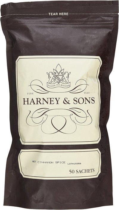 Harney & Sons Fine Teas Hot Cinnamon Spice - 50 Sachets - Pack of 2 N2