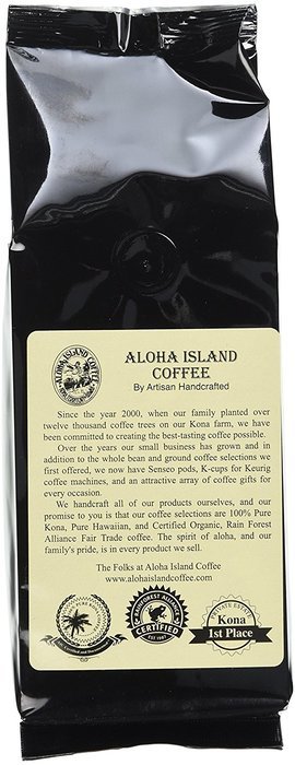 Chocolate Almond Flavored, Kona Hawaiian Coffee Blend, 8 Oz, Ground N4