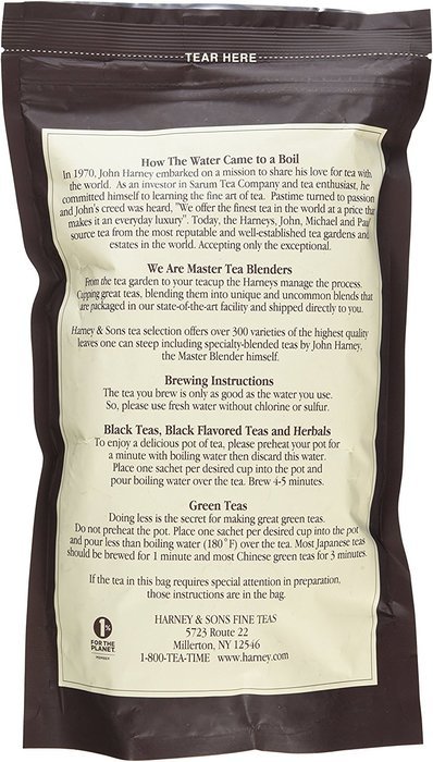 Harney & Sons Fine Teas Hot Cinnamon Spice - 50 Sachets - Pack of 2 N3
