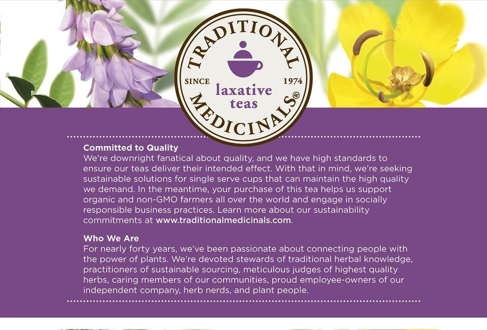 Traditional Medicinals Organic Chamomile with Lavender Tea, Single Serve Cups for Keurig K-Cup Brewers, 10 Count N29