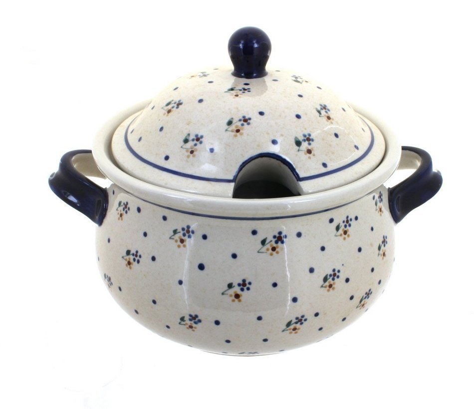 Polish Pottery Country Meadow Soup Tureen