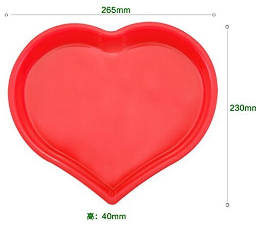 HSE Fondant cake decorating tools microwave kitchen supplies silicone mold bakeware big heart shape birthday 10...