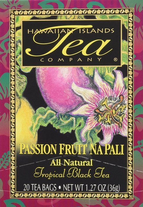 Hawaiian Islands Passion Fruit Na Pali Black Tea 20 Tea Bags
