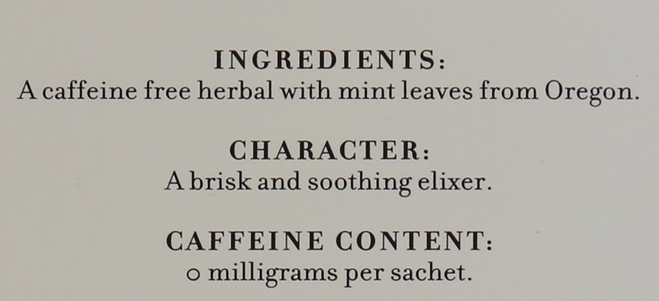 Harney and Sons Mint Verbena Tea, 20 Count (Pack of 6) N3