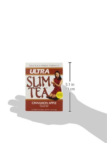 Ultra Slim Tea, Cinnamon Apple, Tea Bags, 24-Count Box (Pack of 4) N7