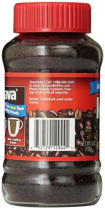 Kava Instant Coffee, 4 Ounce Glass Jar N5