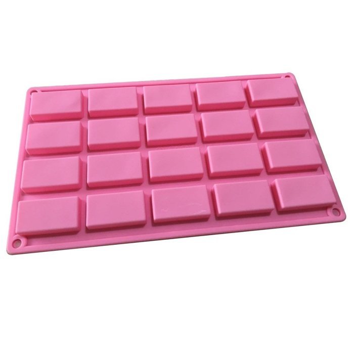 Allforhome (TM) 20 Cavities Rectangle Silicone Soap Mold Handmade Guest ...