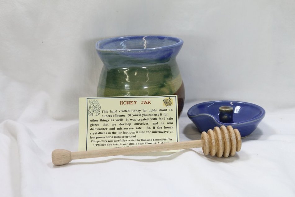 Stoneware Honey Jar N4
