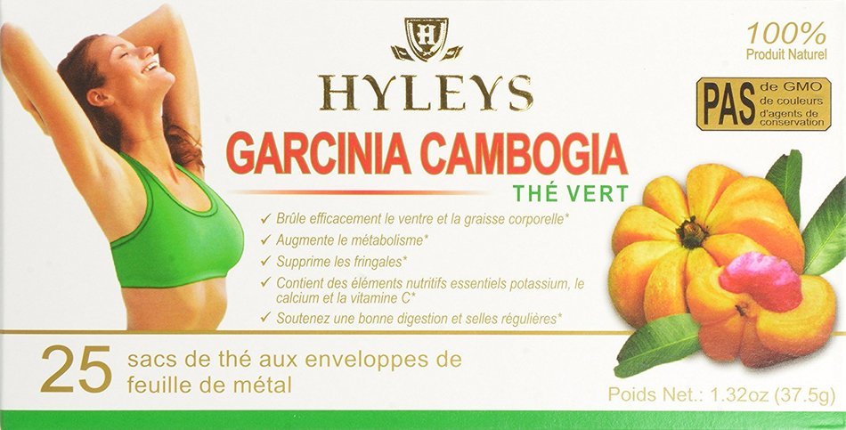 HYLEYS Tea Garcinia Cambogia Green Tea, 25 Count (Pack of 12) N3