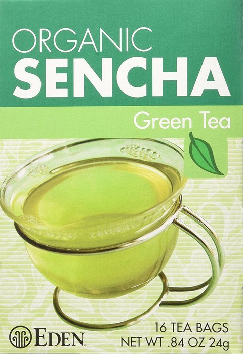 Eden Organic Green Tea, Sencha, Tea Bags, 16-Count Boxes (Pack of 12)