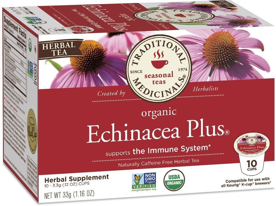 Traditional Medicinals Organic Chamomile with Lavender Tea, Single Serve Cups for Keurig K-Cup Brewers, 10 Count N38