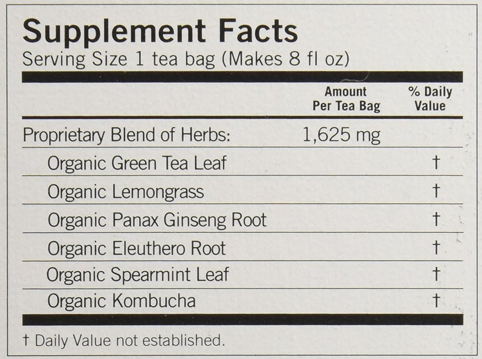 Yogi Tea Green Tea Energy, Herbal Supplement, Tea Bags, 16 ct