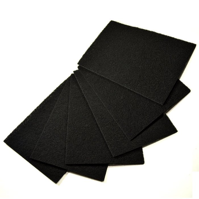 HQRP 6-pack Carbon Pre-Filter C fits Bionaire A1230H / 9000492 ; GE 106743 / 106753 / 106773 HEPA Air Cleaner... N2