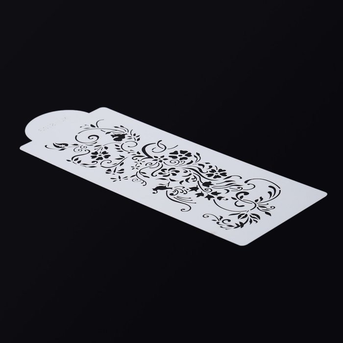 Anself Flower Pattern Cakes Stencil Border Cake Decoration Tool Fondant Mat Set N3