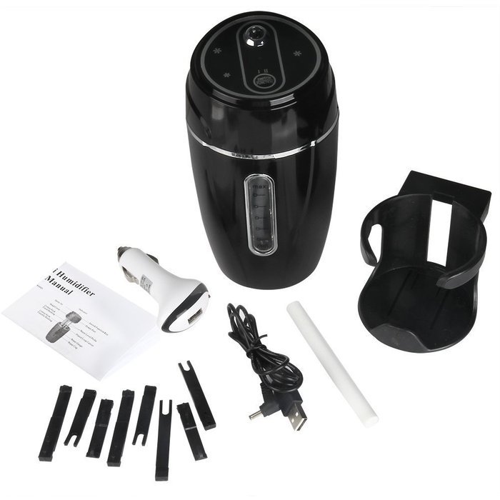 Xcellent Global 180ml Mini Travel and Car Air Humidifier with Humidification and Purification Functions PLUG IN...
