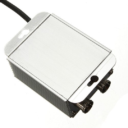 2 Way TV VCR Signal Booster Cable Antenna Broadband AMP Amplifier