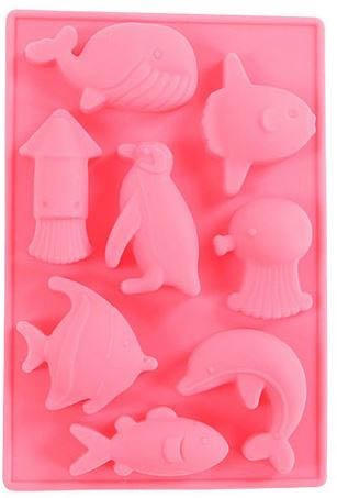 8 Holes Whale Dolphin Marine Animals Chocolate Mold Ice Lattice Silicone Cake Mould Kitchen Accessories Diy Cake...