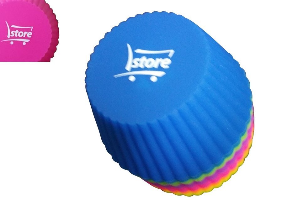 L.Store &reg; 12-pack Reusable Silicone Baking Cups / Cupcake Liners Xmas Gift N9