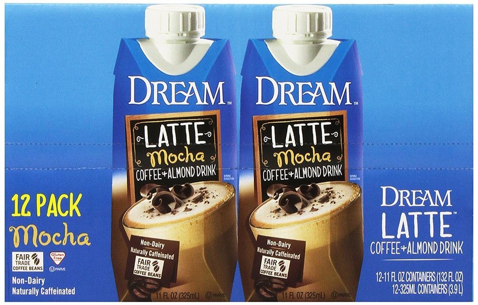 DREAM Latte Coffee + Almond Mocha Non-Dairy Drink, 11 Fluid Ounce (Pack of 12) N2