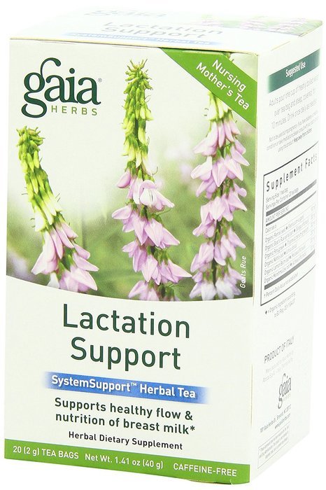 Gaia Herbs Lactation Support Herbal Tea, 16 Bags, 1.13 oz N5