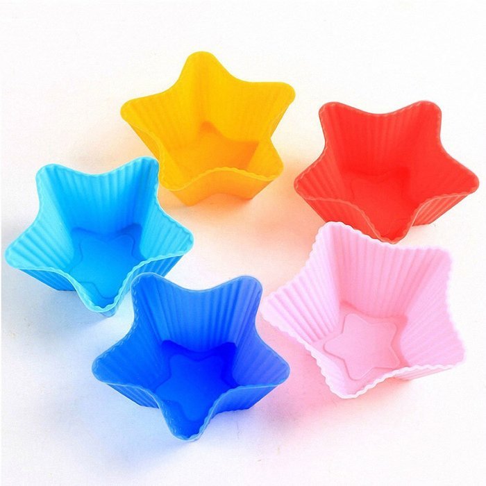 Cupcake Molds Silicone Baking Cups Muffin Cases Set of 12 Reusable Cupcake Liners N13