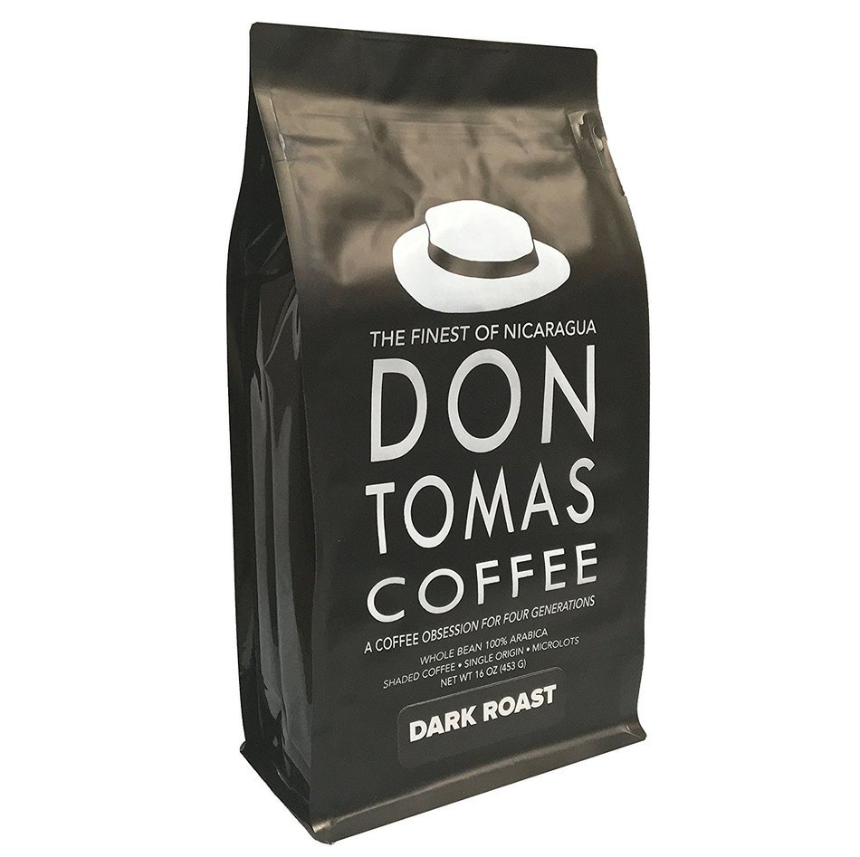 Dark Roast Coffee Beans Don Tomas Coffee (1 Pound) - Super Rich, Great Aroma Nicaraguan Coffee - Whole Coffee...