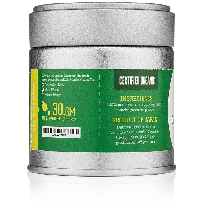 Good Life Tea Organic Ceremonial Matcha Green Tea Powder, 30g N3