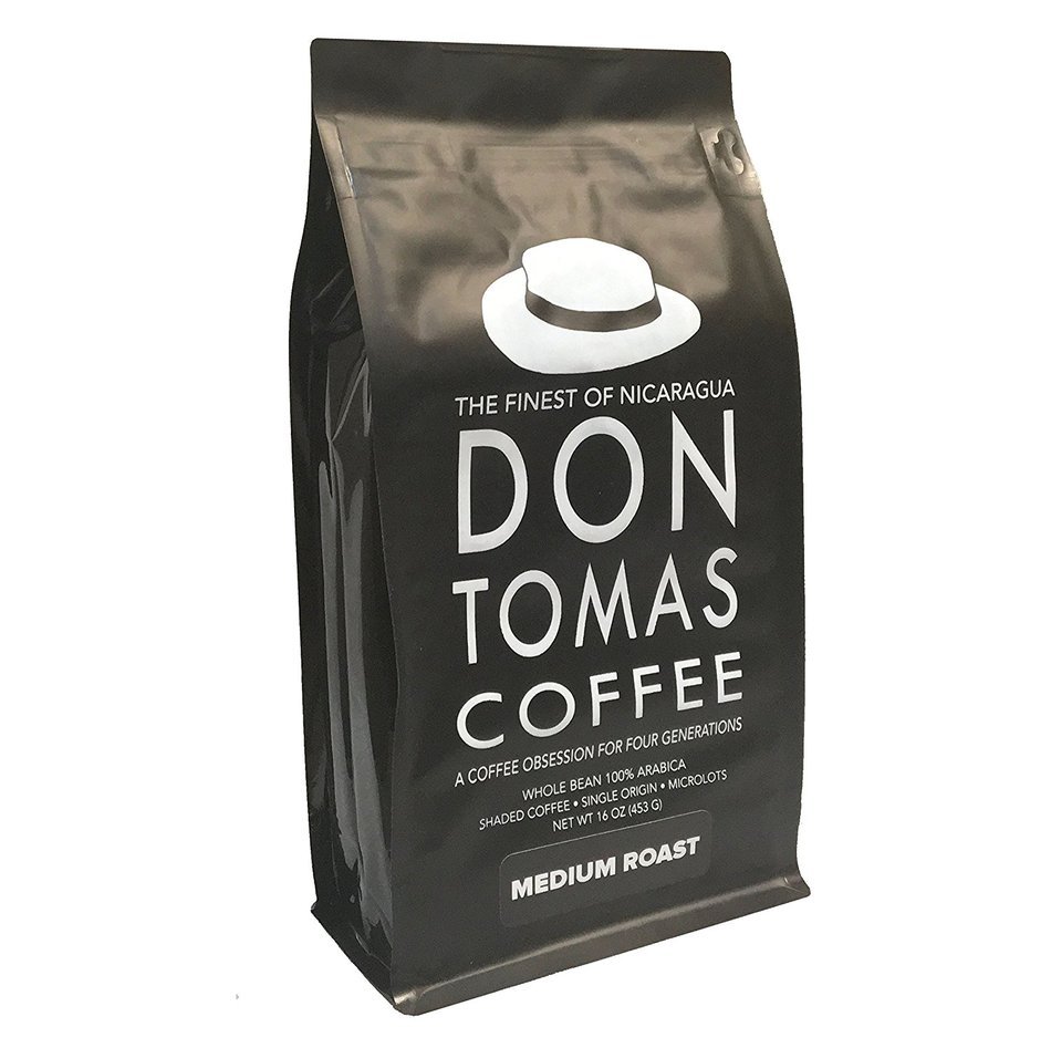 Dark Roast Coffee Beans Don Tomas Coffee (1 Pound) - Super Rich, Great Aroma Nicaraguan Coffee - Whole Coffee... N3