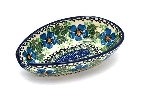 Polish Pottery Spoon Rest - Morning Glory