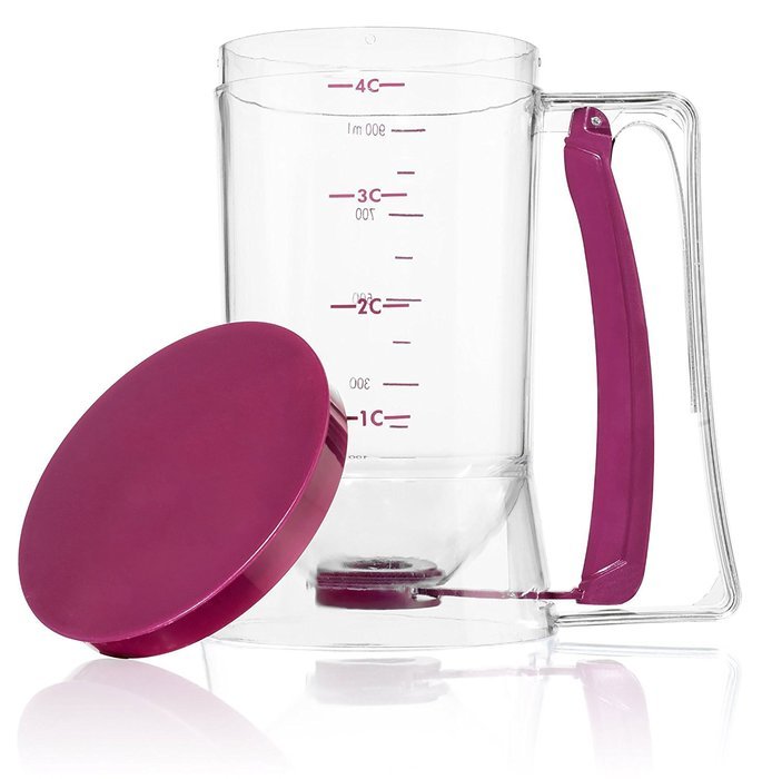 PLURAL Pancake Batter Dispenser Easy Pour Home Kitchen Gadgets - Perfect Baking of Cupcakes, Waffles, Cakes, Muffin... N4