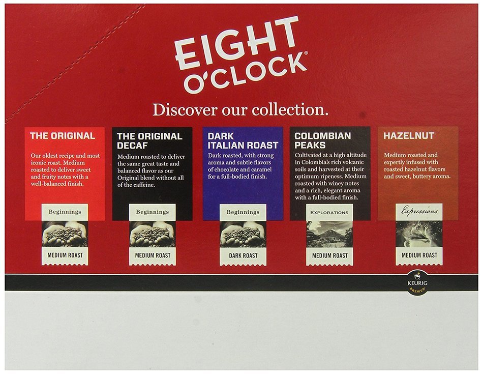 Eight O Clock Coffee Decaffeinated K-Cup Portion Pack for Keurig Brewers, Original, 96 Count N8