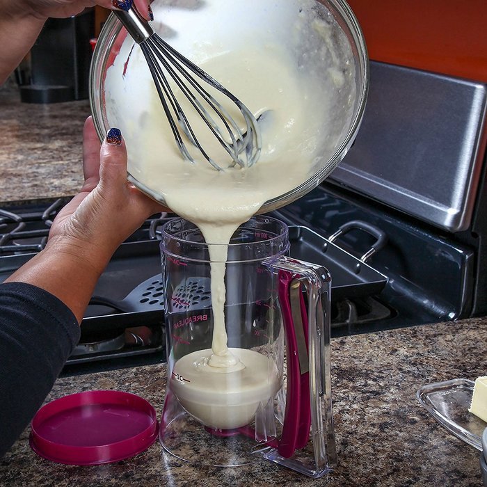 PLURAL Pancake Batter Dispenser Easy Pour Home Kitchen Gadgets - Perfect Baking of Cupcakes, Waffles, Cakes, Muffin... N5