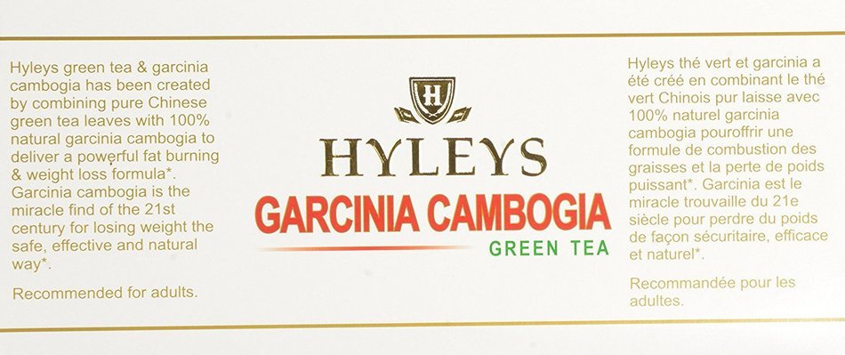 HYLEYS Tea Garcinia Cambogia Green Tea, 25 Count (Pack of 12) N8