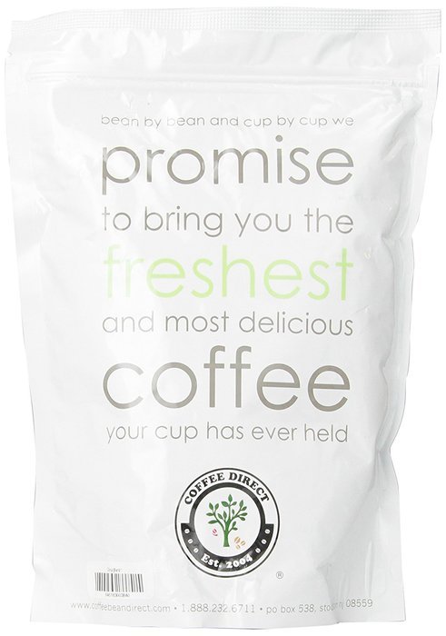 Coffee Bean Direct Hawaiian Kona Blend, Whole Bean Coffee, 16-Ounce Bags (Pack of 3) N6