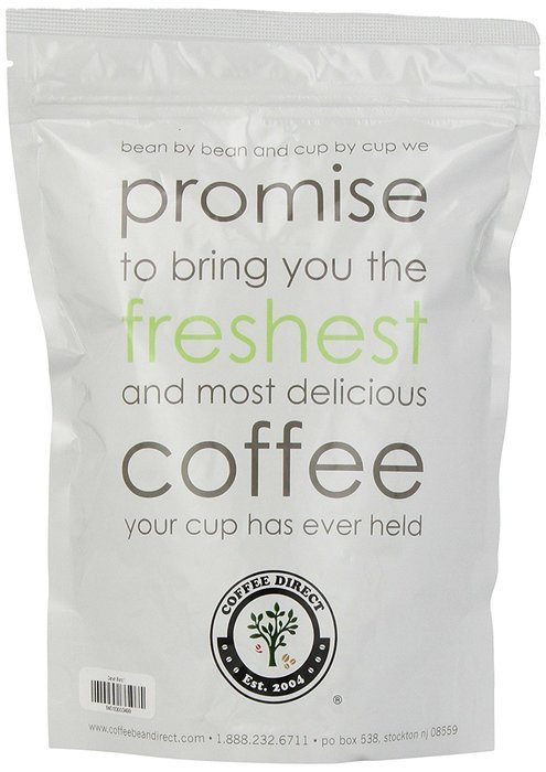 Coffee Bean Direct Hawaiian Kona Blend, Whole Bean Coffee, 16-Ounce Bags (Pack of 3) N7