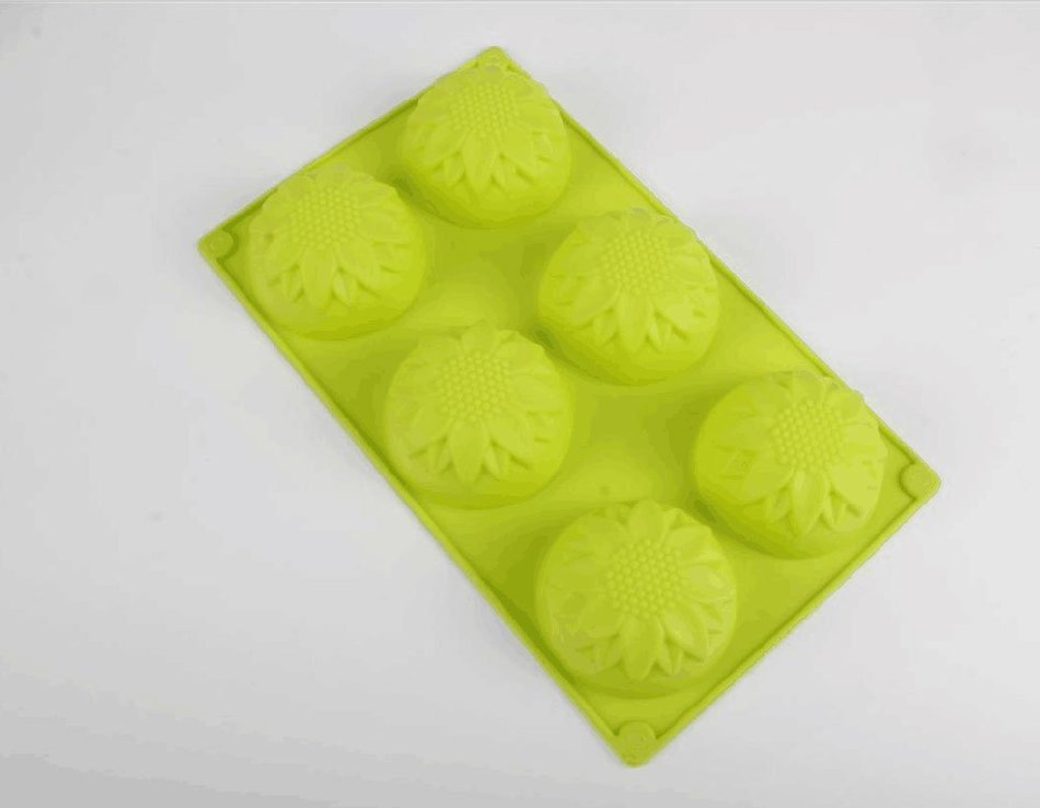 Leegoal (TM) 6 Cavity Snowflake Silicone Non Stick Cake Bread Mold Chocolate Jelly Candy Baking Mould N5