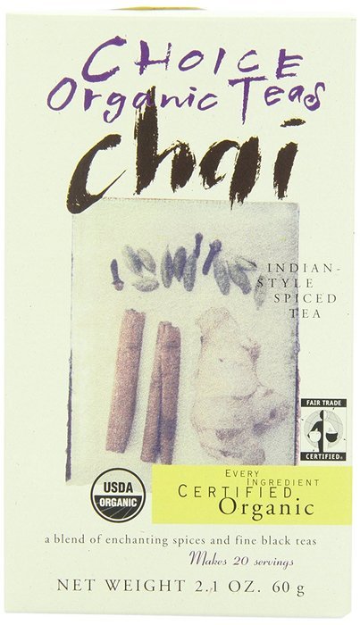 Choice Organic Decaf Chai, 2.1 Ounce N9