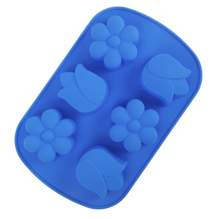 Leegoal (TM) 6 Cavity Snowflake Silicone Non Stick Cake Bread Mold Chocolate Jelly Candy Baking Mould N7