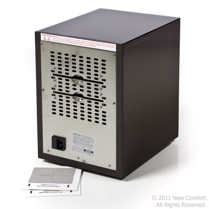 New Comfort Ionic Black Ozone Air Purifier Odor Remover Ionizer Cleans over 3500 sq ft N6
