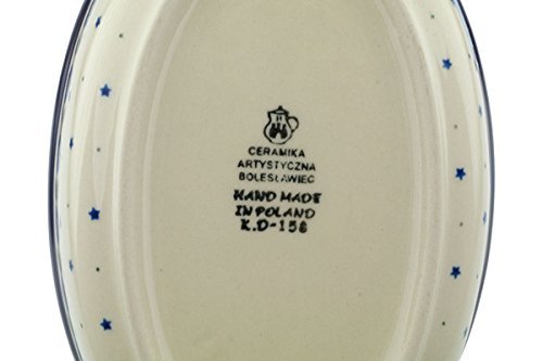 Polish Pottery Oval Baker 8-inch