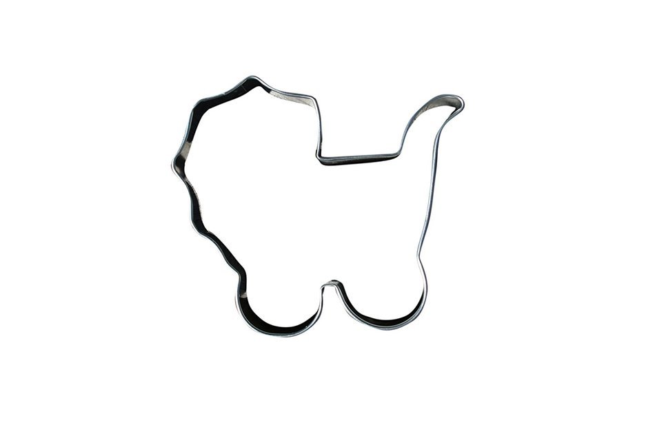 3 Baby Shower Cookie Cutters - Baby Onesie 3.5 Inch, Footprint 3.5 Inch, Carriage 4 Inch N2